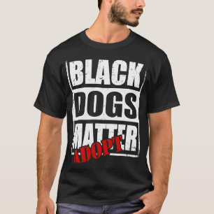 Camiseta Resgate de Adoção de Cão Negro Matéria Adoção em D