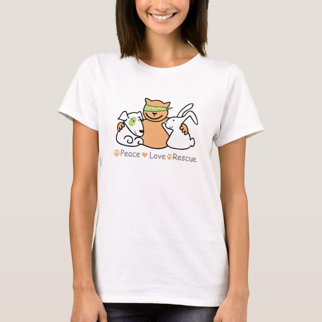 Camiseta resgate de amor pela paz (Frente)