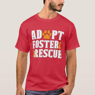 Camiseta Resgate de Animais Adote Acolhimento Adoção Resgat