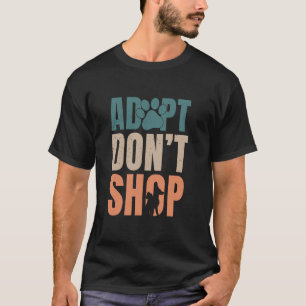 Camiseta Resgate de Animais Adote Não Compre Para Gato Cach