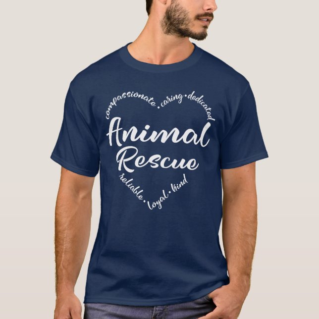 Camiseta Resgate de animais adote resgate engraçado (Frente)
