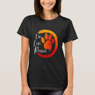 Camiseta Resgate de Animais Cachorros Gatos Viva o Amor