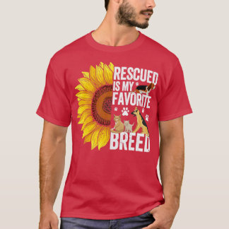 Camiseta Resgate De Animais O Sunflower Resgatado É Meu Br
