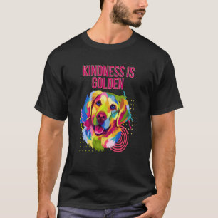Camiseta Resgate de Cachorro Retriever Golden Kindness Is G
