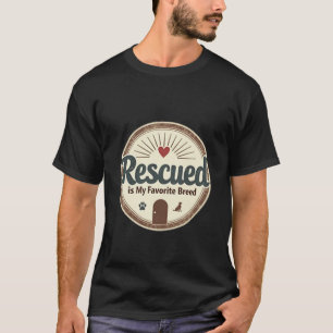 Camiseta Resgate De Coração É Minha Adoção De Cão De Criaçã