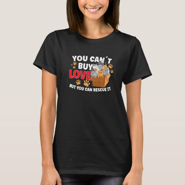 CAMISETA RESGATE DE GATOS DIREITOS DOS ANIMAIS RESGATE ADOÇ (Frente)