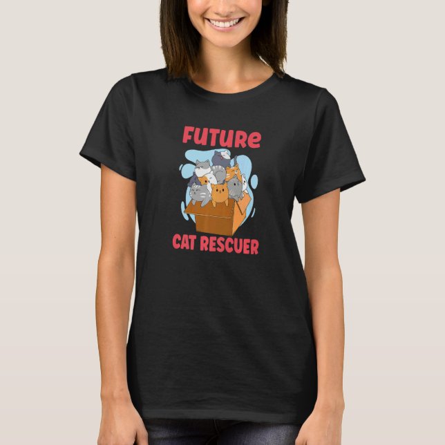 CAMISETA RESGATE DE GATOS DIREITOS DOS ANIMAIS RESGATE ADOÇ (Frente)