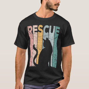 Camiseta Resgate de Gatos Gato Vintage Resgatador de Gatos 