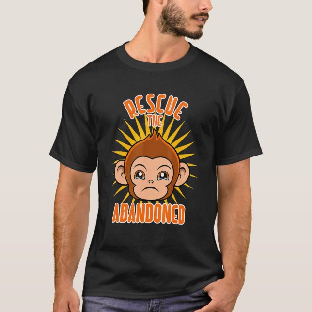 Camiseta Resgate Do Macaco-Macaco Abandonado (Frente)