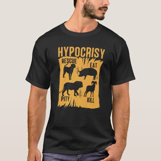 Camiseta Resgate Hipocrisia Coma Piedade Mate Direitos Anim (Frente)