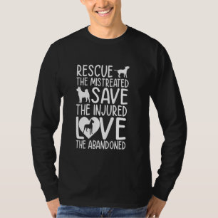 Camiseta Resgate Maltratado Salvar Amor Ferido Abandonado A