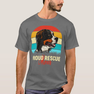 Camiseta Resgate Orgulhoso Mamãe Engraçado Resgate Cachorro