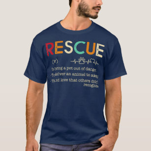 Camiseta Resgate para tirar um animal de estimação do perig
