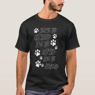 Camiseta Resgate Salve Amor Resgate de Animais Fofos Cacho