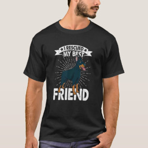 Camiseta Resgatei Minha Melhor Amiga Adoção De Cachorro Sal