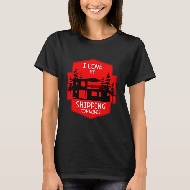 Camiseta Residência do Contentor de Entrega (Frente)