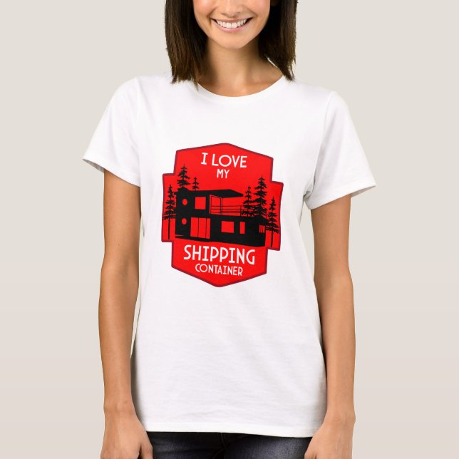 Camiseta Residência do Contentor de Entrega (Frente)