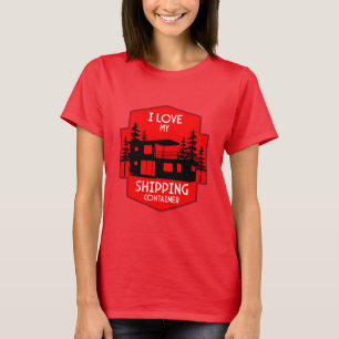Camiseta Residência do Contentor de Entrega