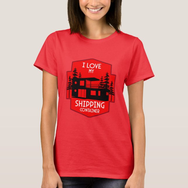 Camiseta Residência do Contentor de Entrega (Frente)