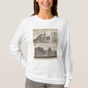 Camiseta Residência, fazenda, igreja e loja em Minnesota