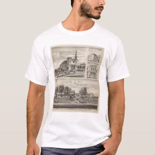 Camiseta Residência, fazenda, igreja e loja em Minnesota