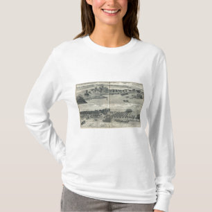 Camiseta Residências da área dos invernos, fazendas
