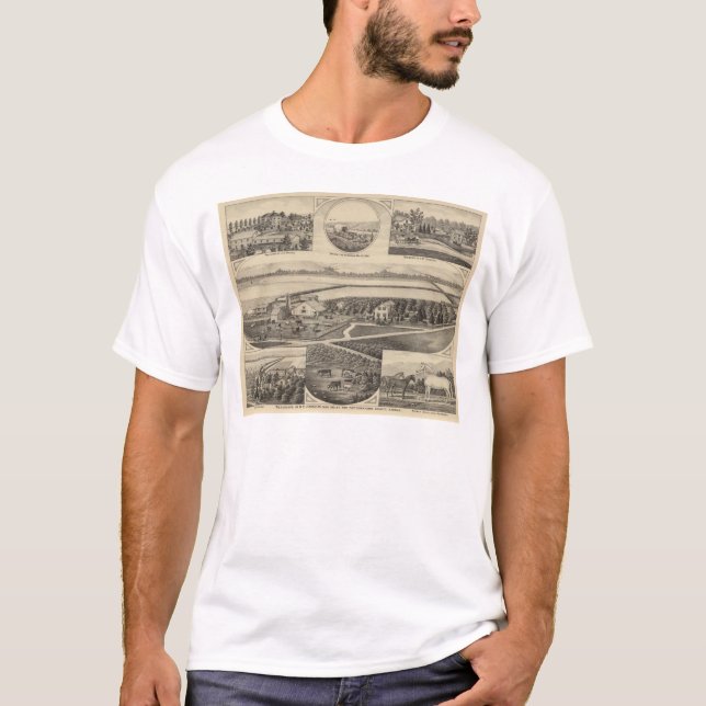 Camiseta Residências de Johnson e de Maxell, Kansas (Frente)