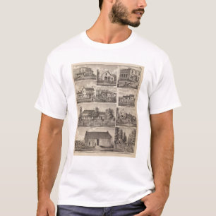 Camiseta Residências e construções de fazenda, Owatonna,