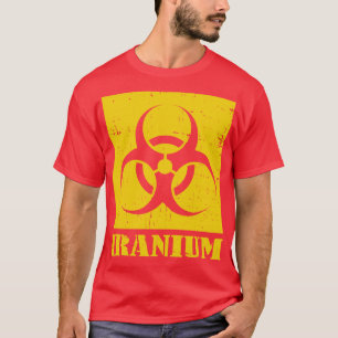 Camiseta Resíduos nucleares radioativos de urânio do Irã de
