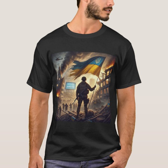 Camiseta Resiliência Entre As Ruínas Da Guerra (Frente)