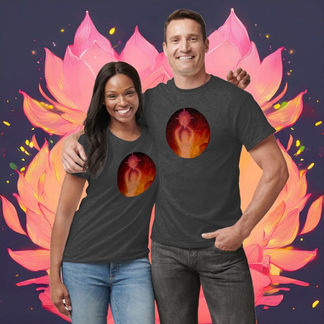 Camiseta Resiliência Luminescente Rosa (Criador carregado)