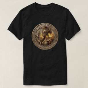 Camiseta Resiliência Romana: O Guerreiro Invencível