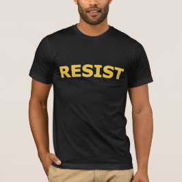Camiseta RESIST - Amarelo em preto