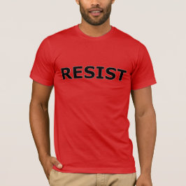 Camiseta RESIST - Preto em Vermelho
