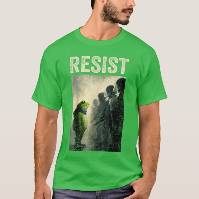 Camiseta Resist Sapo Portland Sapo Protesto (Frente)