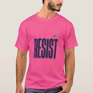 Camiseta RESIST Small American Flag - Declaração de protest