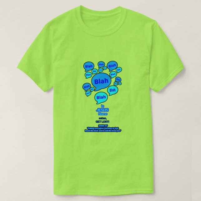 Camiseta Resist the devil - Blue Logo - (Frente do Design)