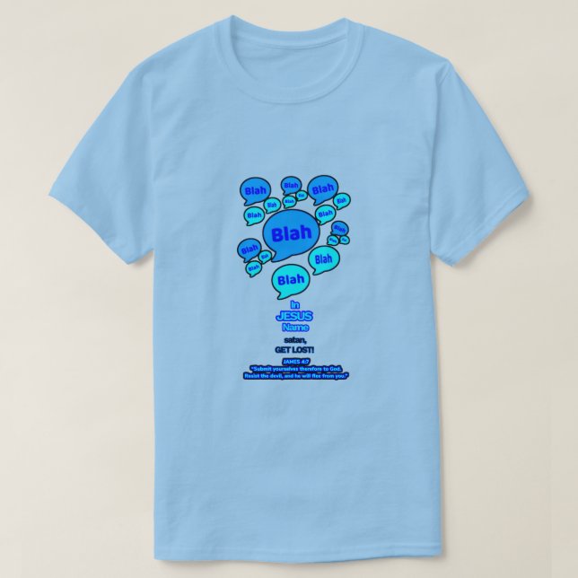 Camiseta Resist the devil - Blue Logo - (Frente do Design)