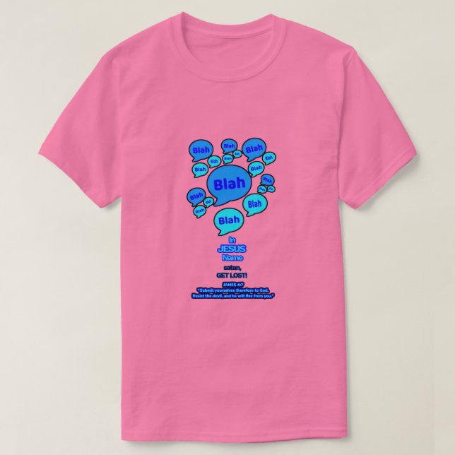 Camiseta Resist the devil - Blue Logo - (Frente do Design)