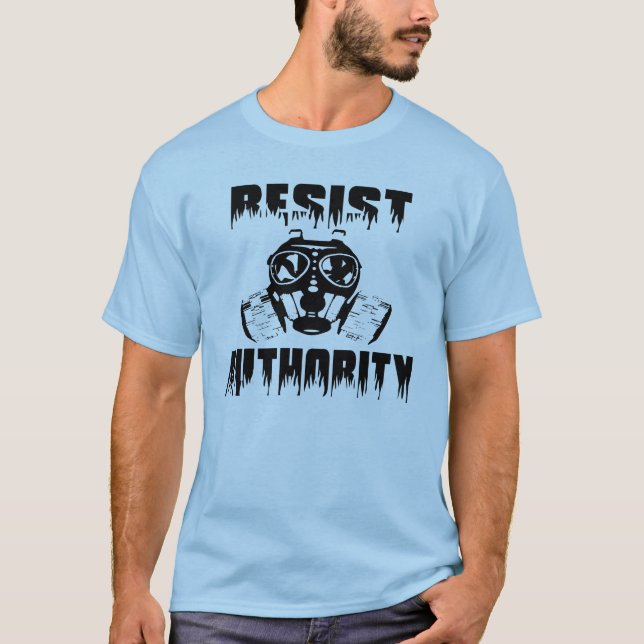 Camiseta Resista a autoridade - anti agora t-shirt (Frente)