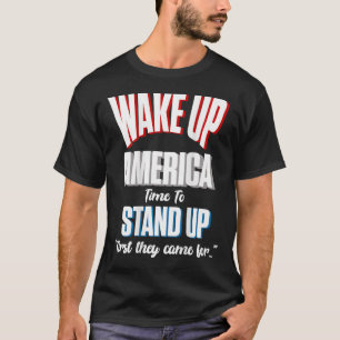 Camiseta Resista Acordem América Hora de Ficar de Pé Primei