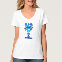 Camiseta Resista ao diabo - Logotipo Azul -