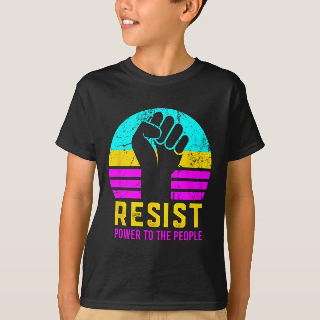 Camiseta Resista ao Fascismo Poder ao Povo  (Frente)