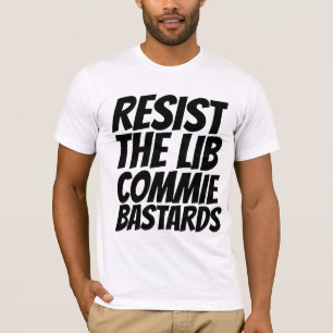 CAMISETA RESISTA AOS CRISTALHOS-CAMISAS LIBERAIS COMUNISTAS