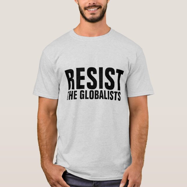 Camiseta RESISTA ÀS T-shirts GLOBALISTAS (Frente)
