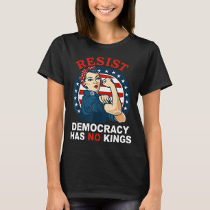 Camiseta Resista democracia tem reis mulher garota américa
