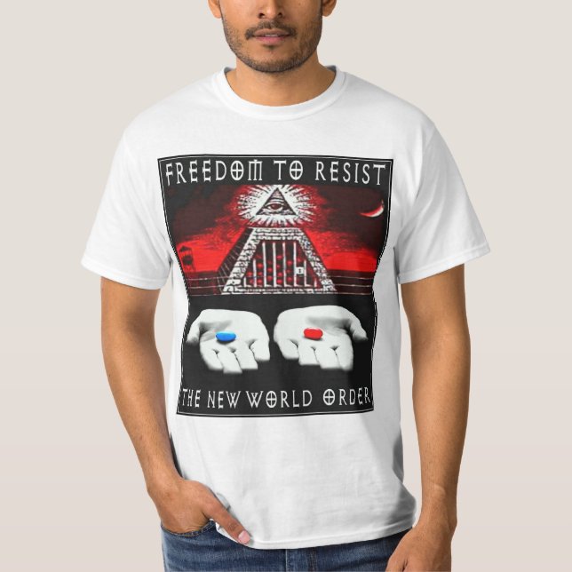 Camiseta Resista o ordem mundial novo (Frente)