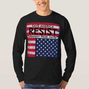 Camiseta Resista o t-shirt do protesto da tirania