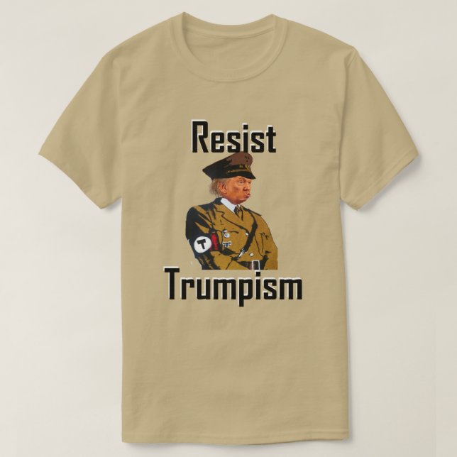 Camiseta resista o trumpism (Frente do Design)