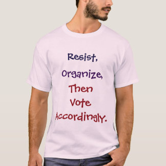 Camiseta Resista, organize, a seguir vote em conformidade.